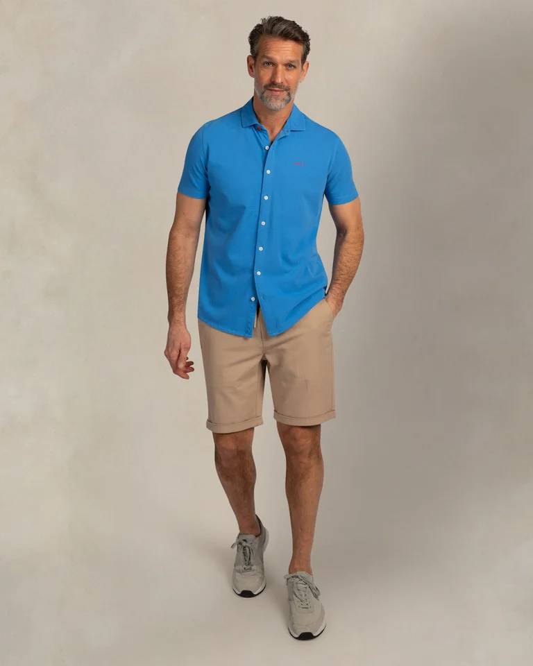 NZA 26CN590SSB/XL Hemd - Kurzarm / Marineblau - XL