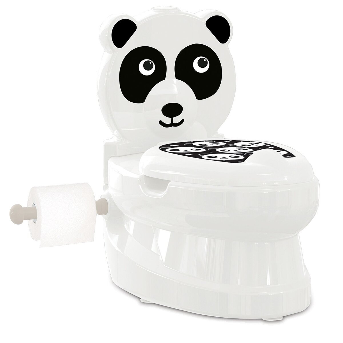 JAMARA Meine kleine Toilette Panda mit Spülsound und Toilettenpapierhalter ab 18 Monaten