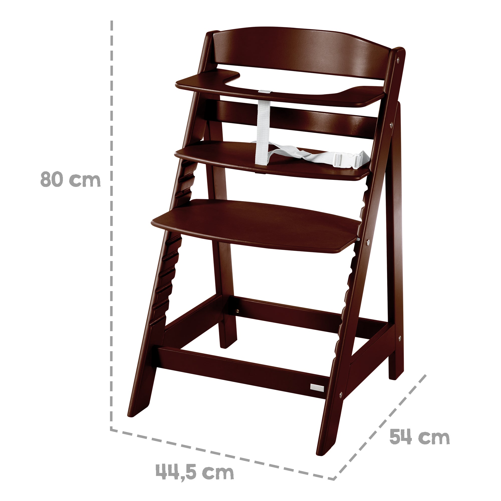 Roba 7562BGN Treppenhochstuhl braun gebeizt - Bild 6 Roba 7562BGN Treppenhochstuhl braun gebeizt - Produktbild 6