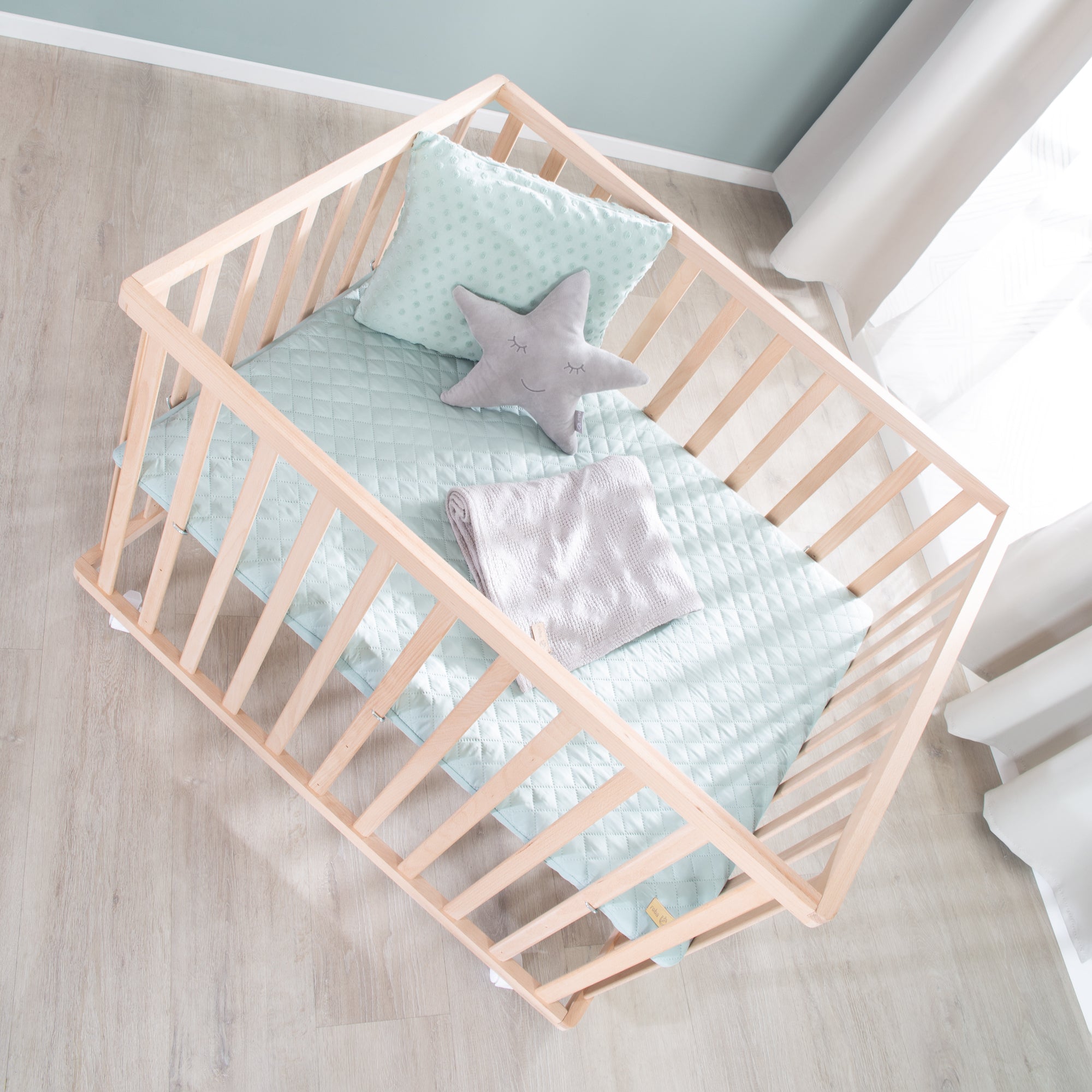 Roba 0241NAV241 Laufgitter 100x75 Frosty green Bio Buche natur - Bild 3 Roba 0241NAV241 Laufgitter 100x75 Frosty green Bio Buche natur - Produktbild 3