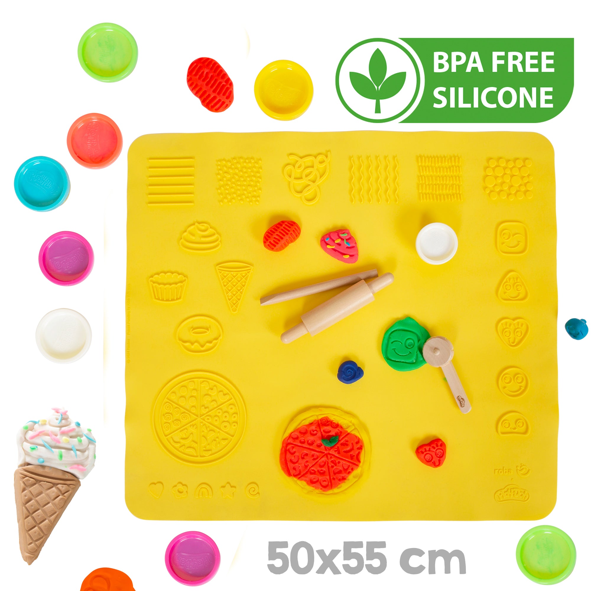 Roba 450730PD1ZU Basteltisch roba x Play-Doh weiß – Spielmöbel - Produktbild 4