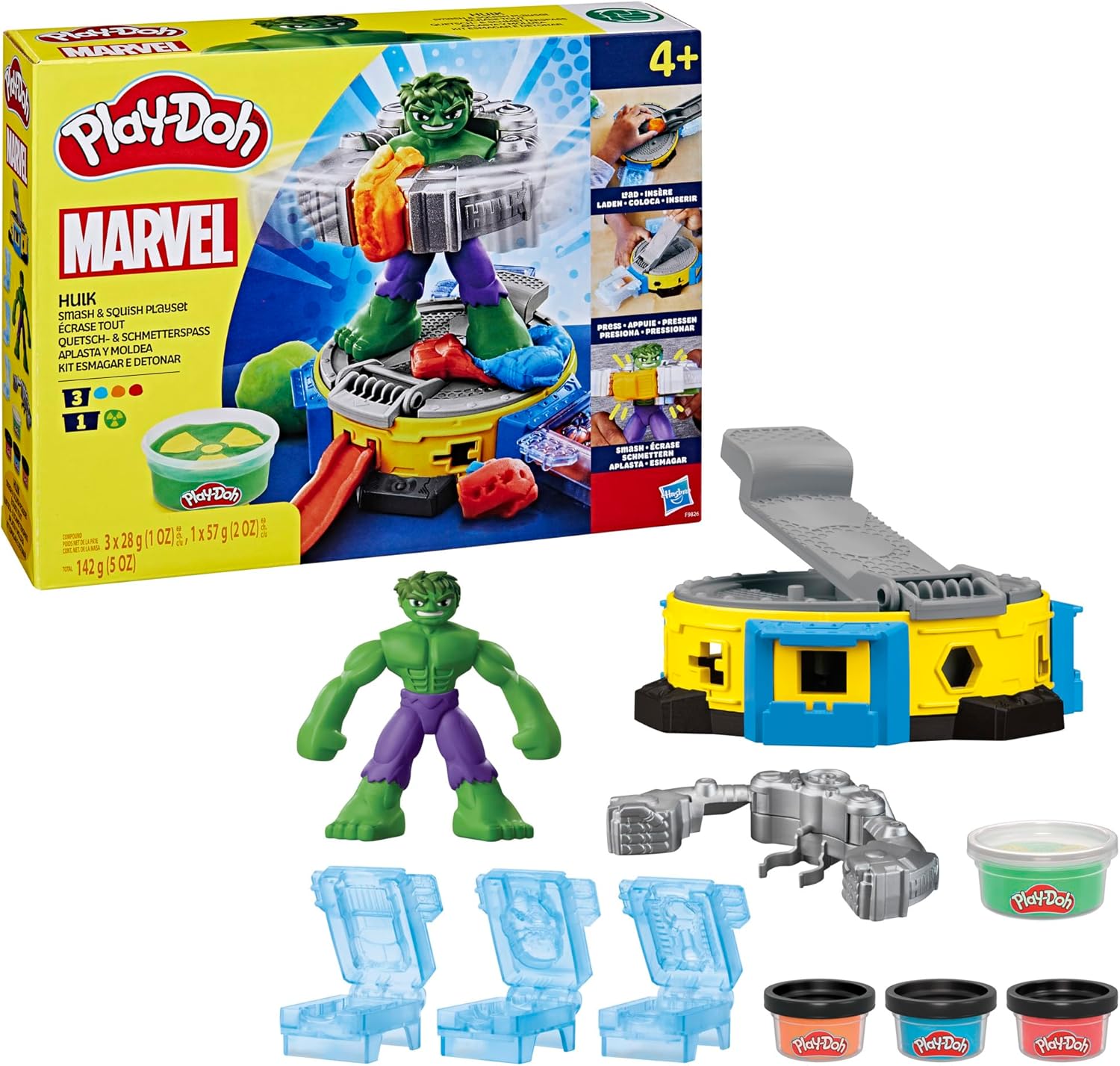 Play-Doh MARVEL Hulk Quetsch- & Schmetterspaß Play-Doh, MARVEL, Hulk, Quetsch-, &, Schmetterspaß