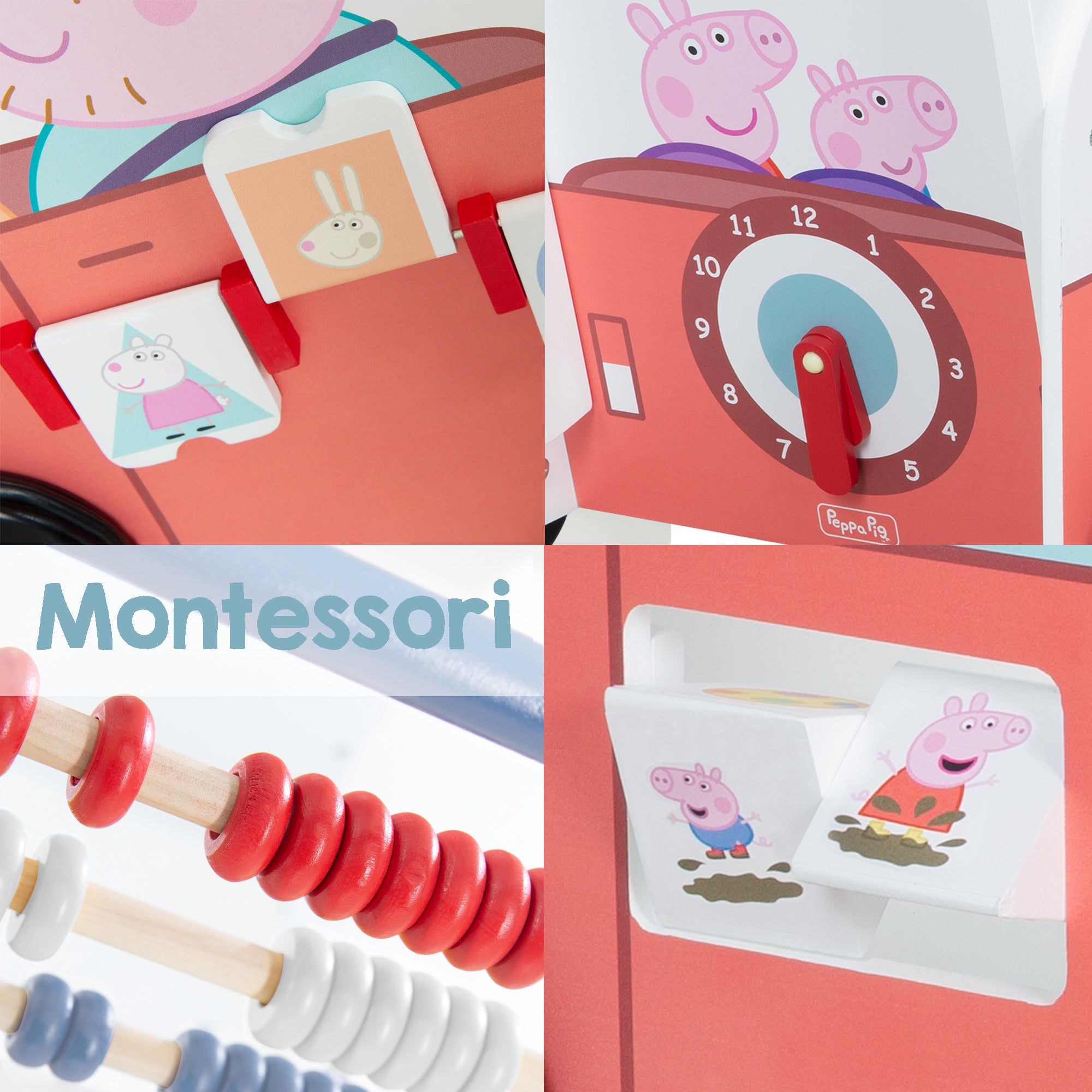 Roba 460157PP1 Bully-Schiebebus Peppa Pig weiß – Puppenmöbel & Häuser - Bild 10 Roba 460157PP1 Bully-Schiebebus Peppa Pig weiß – Puppenmöbel & Häuser - Produktbild 10
