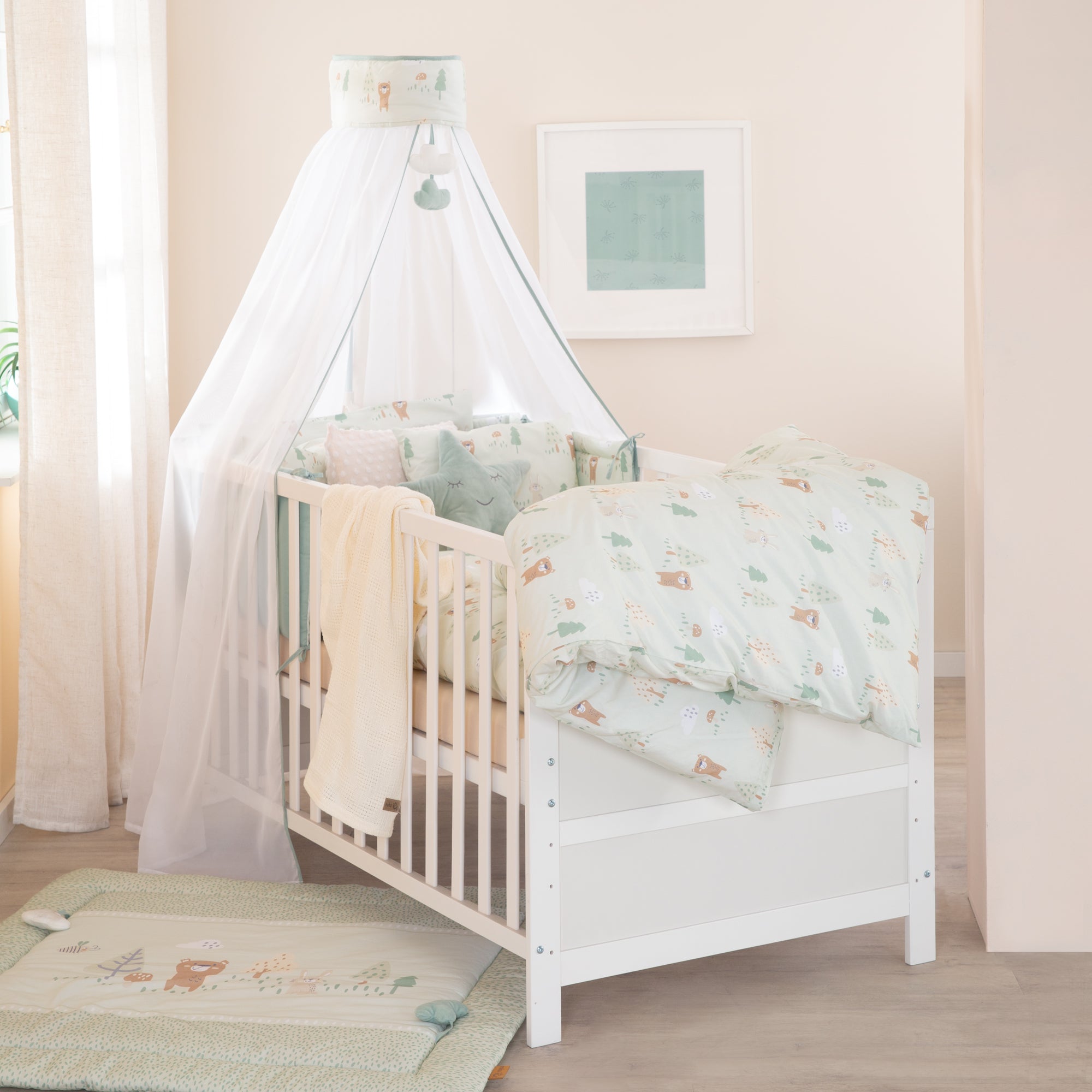 Roba 1492S283 Kinderbettgarnitur 4-tlg Woodland weiß – Bettwäschen - Produktbild 2