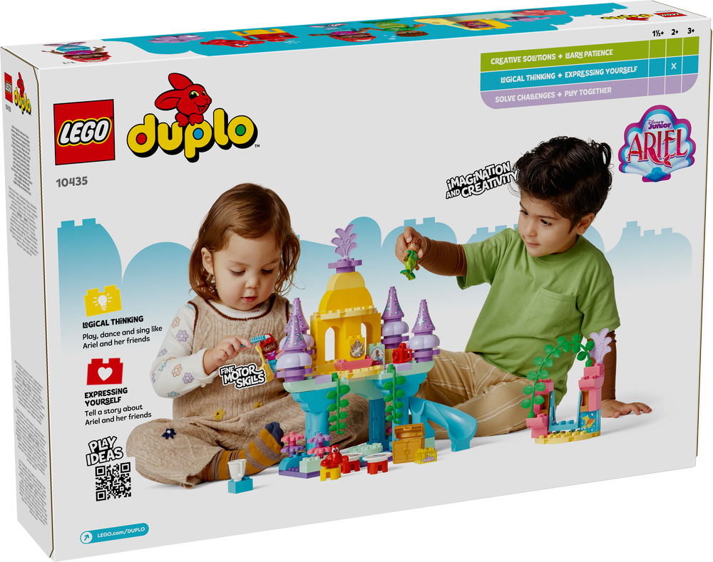 LEGO 10435 DUPLO Disney Arielles magischer Unterwasserpalast Junge, Kind, Männlich, Person