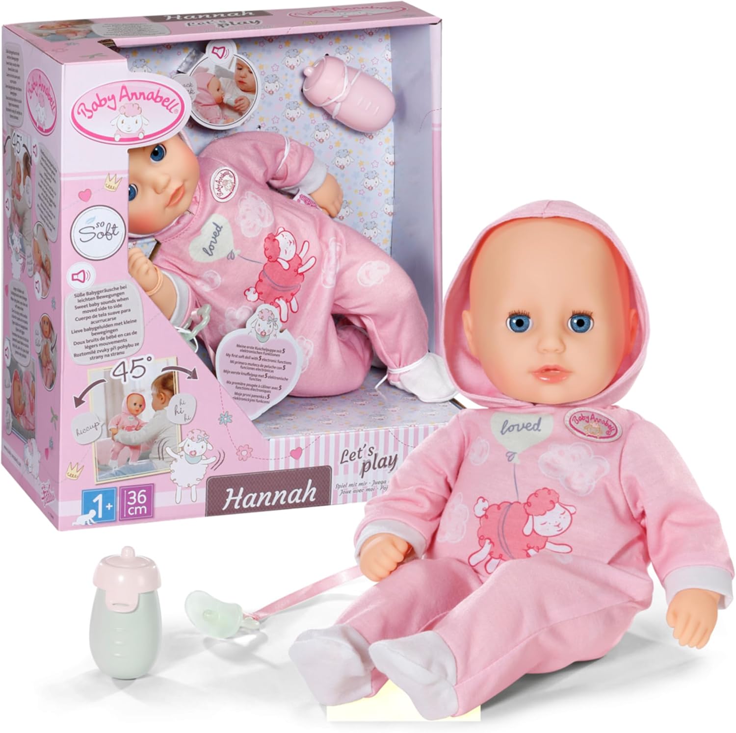 Baby Annabell Hannah Spiel mit mir, 36cm