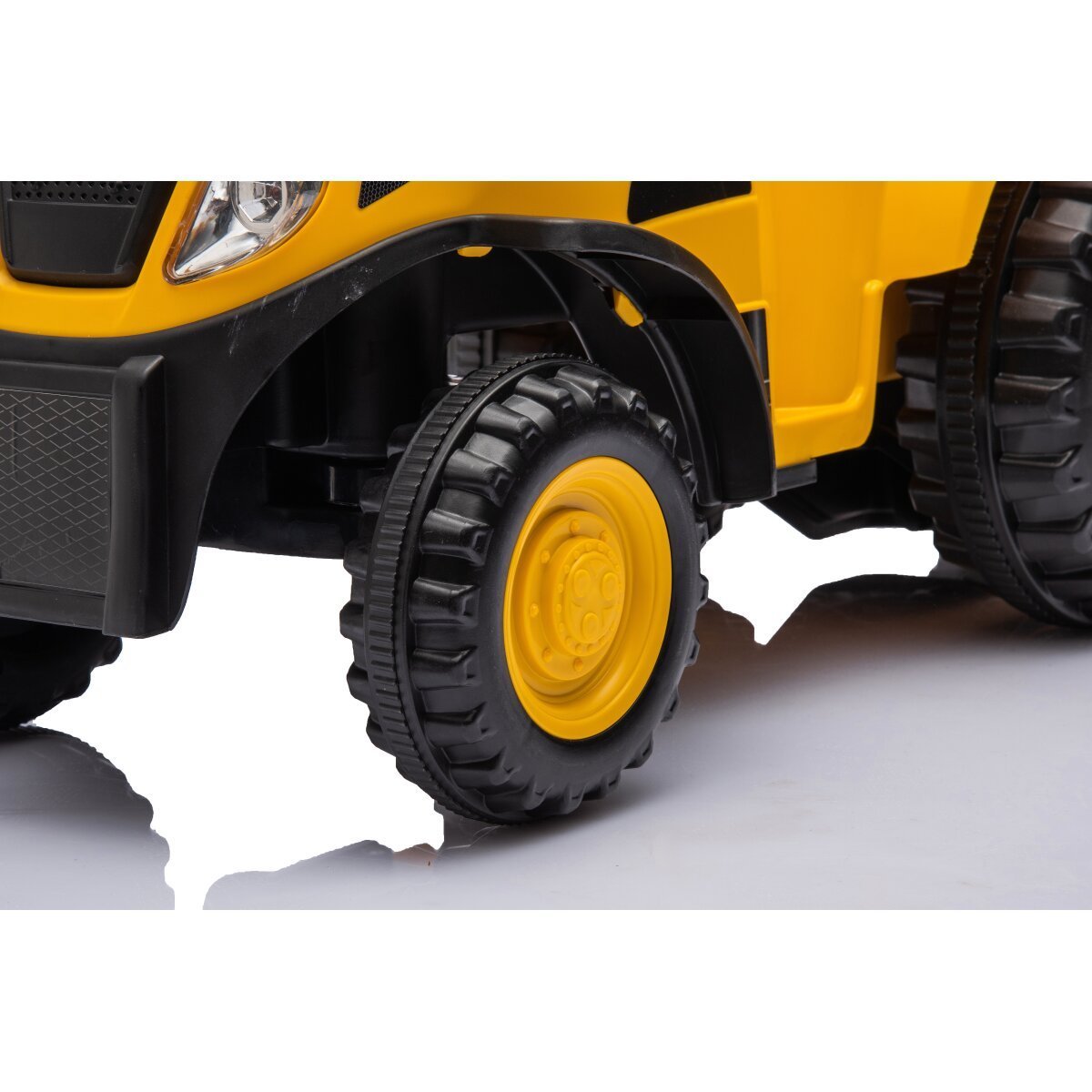 JAMARA Rutscher Caterpillar Traktor mit Anhänger gelb 2in1 ab 12 Monaten