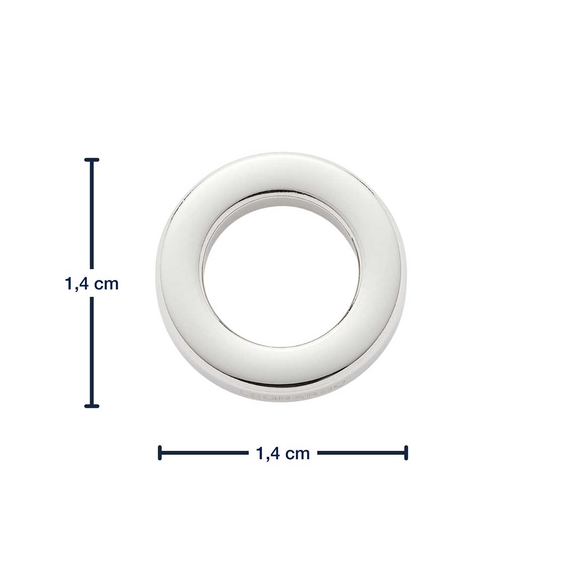 Leonardo 13861 Edelstahlring Klein Flach