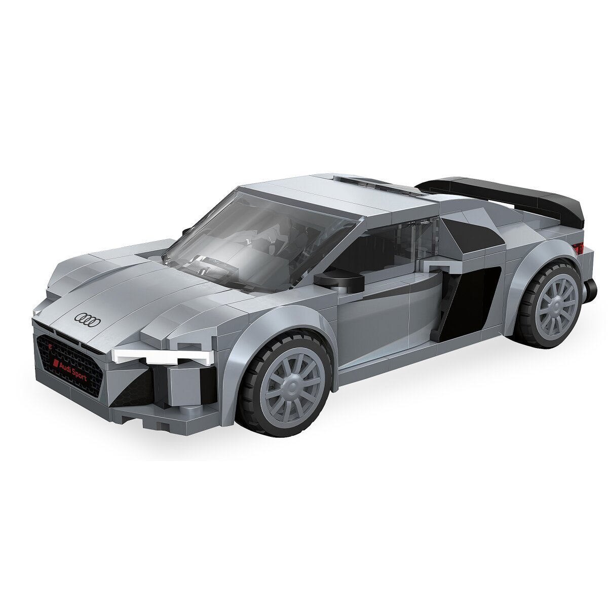 JAMARA CaDA Audi R8 Coupé 1:24 grau Bricks ab 8 Jahren