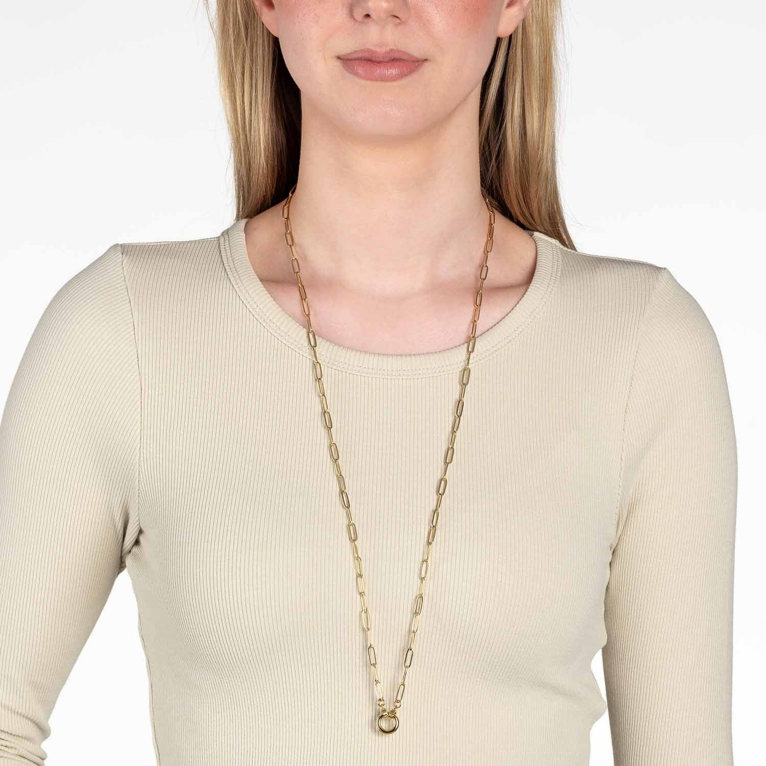 Leonardo 23345 Halskette, 80 Moda, Gold, Clip& Leonardo 23345 Halskette, 80 Moda, Gold, Clip&
