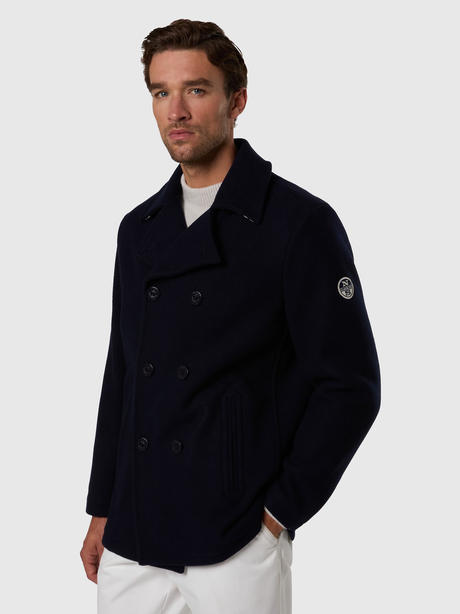 North Sails 603481/0810 MARINER PEACOAT JACKE, SCHWARZ