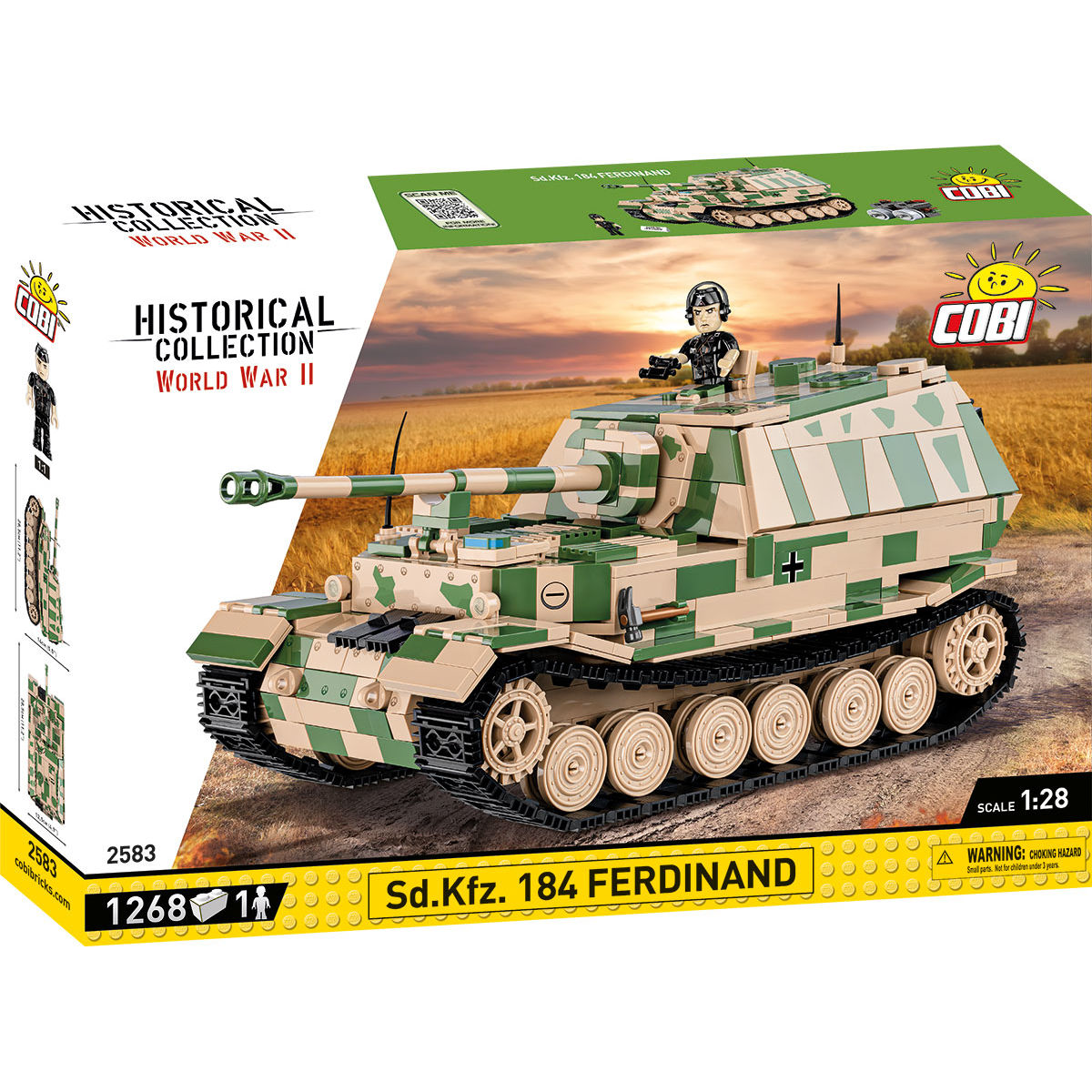 COBI 2583 - SD.KFZ. 184 Ferdinand Maßstabb 1:28) COBI 2583 - SD.KFZ. 184 Ferdinand Maßstabb 1:28)