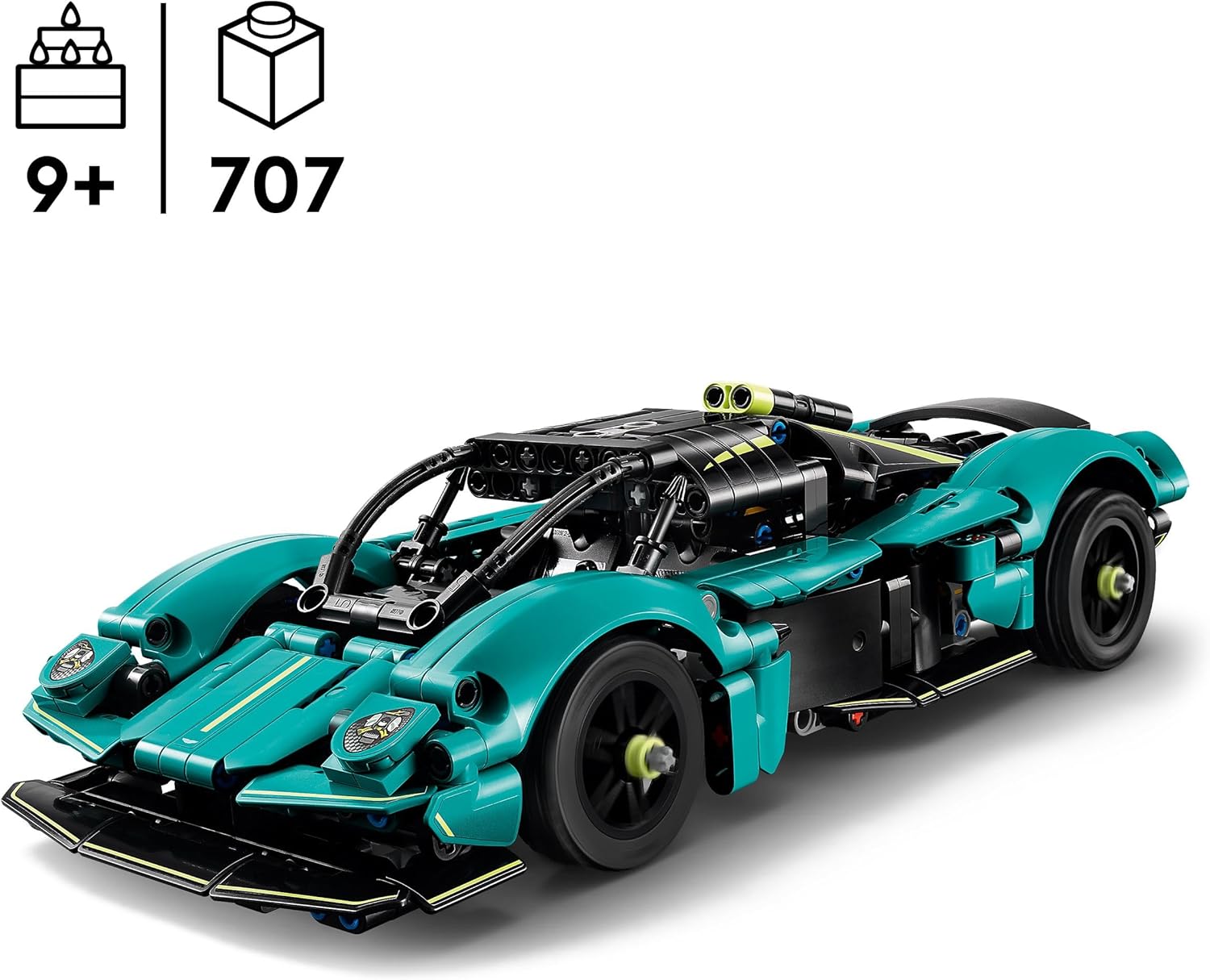 LEGO® Technic 42208 Aston Martin Valkyrie Maschine, Rad, Buggy, Fahrzeug, Rasenmäher