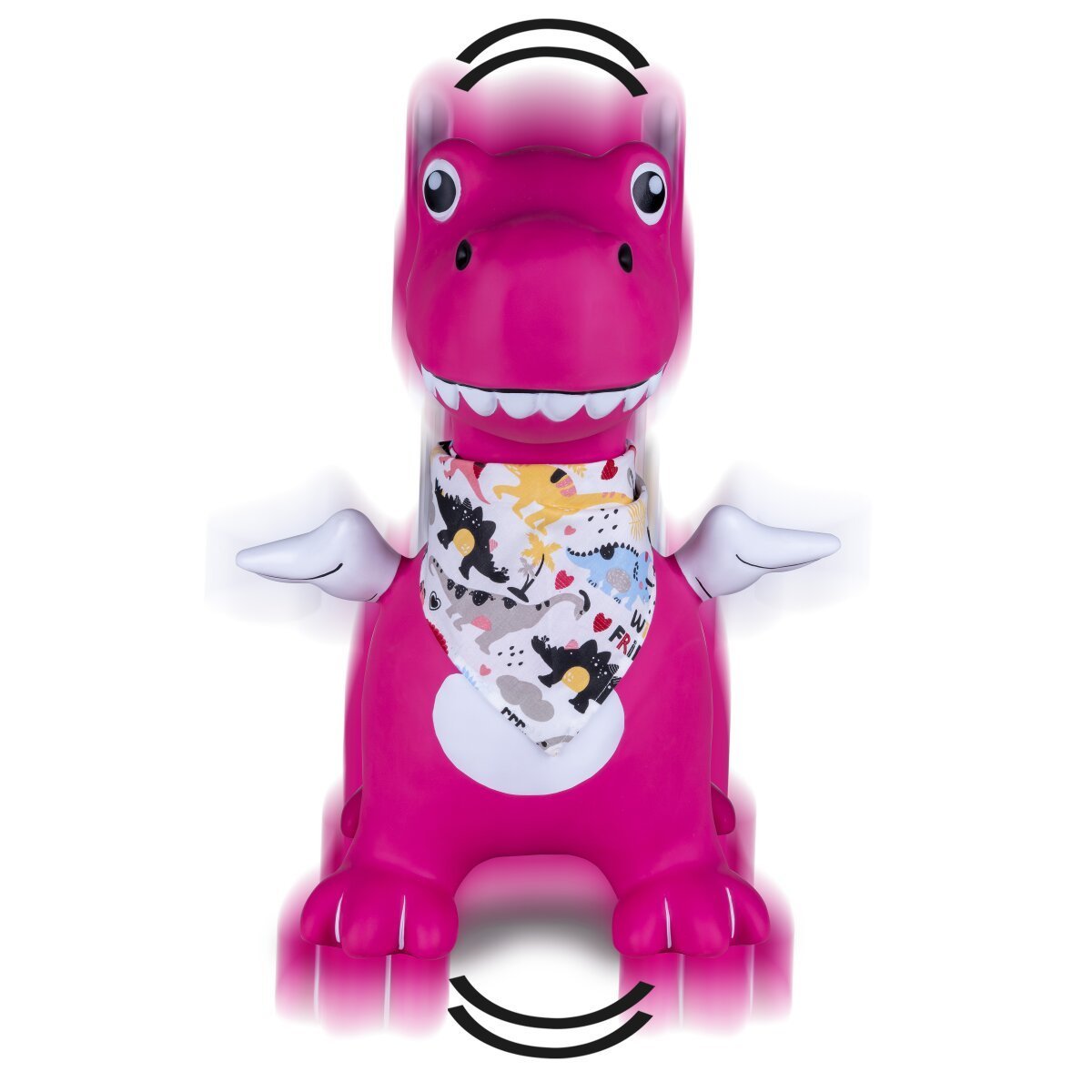 JAMARA Hüpftier Dino mit Flügel HoppyDoo pink mit Pumpe ab 12 Monaten