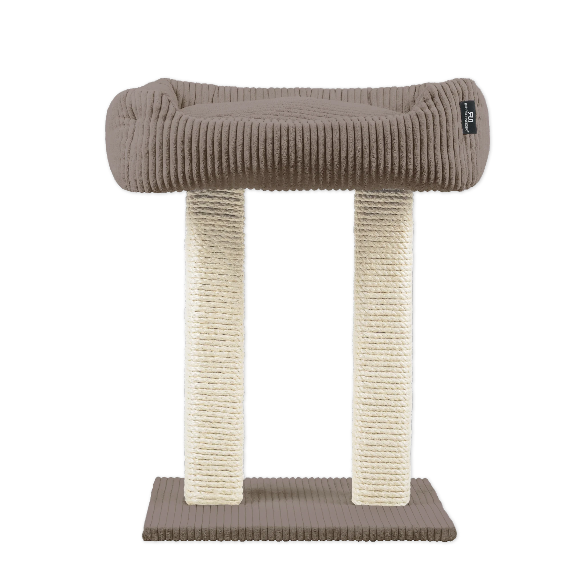 Rohrschneider RS 22377 Katzenbaum Kuschelsofa 2xStamm – Kratz- und Liegeelement