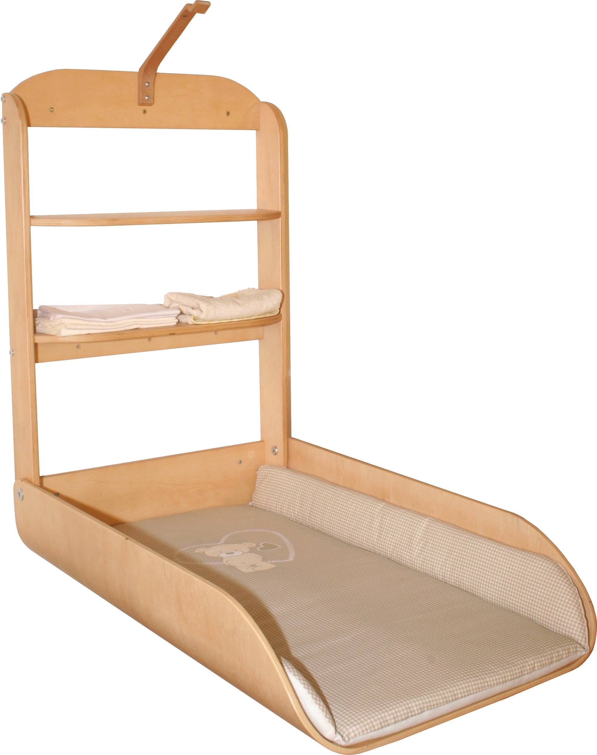 Roba 26016V105 Wandwickelregal mit 2 Böden Liebhabär natur lackiert – Wickeln & Baden - natur lackiert - Wickeln & Baden - Produktbild 1