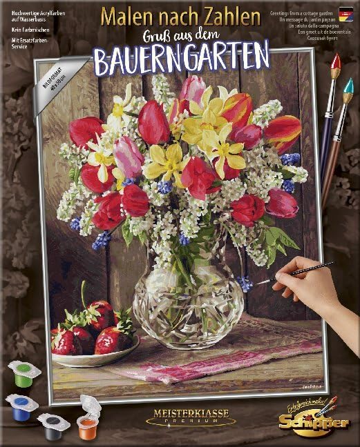 Schipper Mnz - Ein Gruß Aus Dem Bauerngarten - Malset Mit Ländlichem Charme 609130790 Blume, Blumen-Arrangement, Blumenstrauß, Florales Design, Grafiken