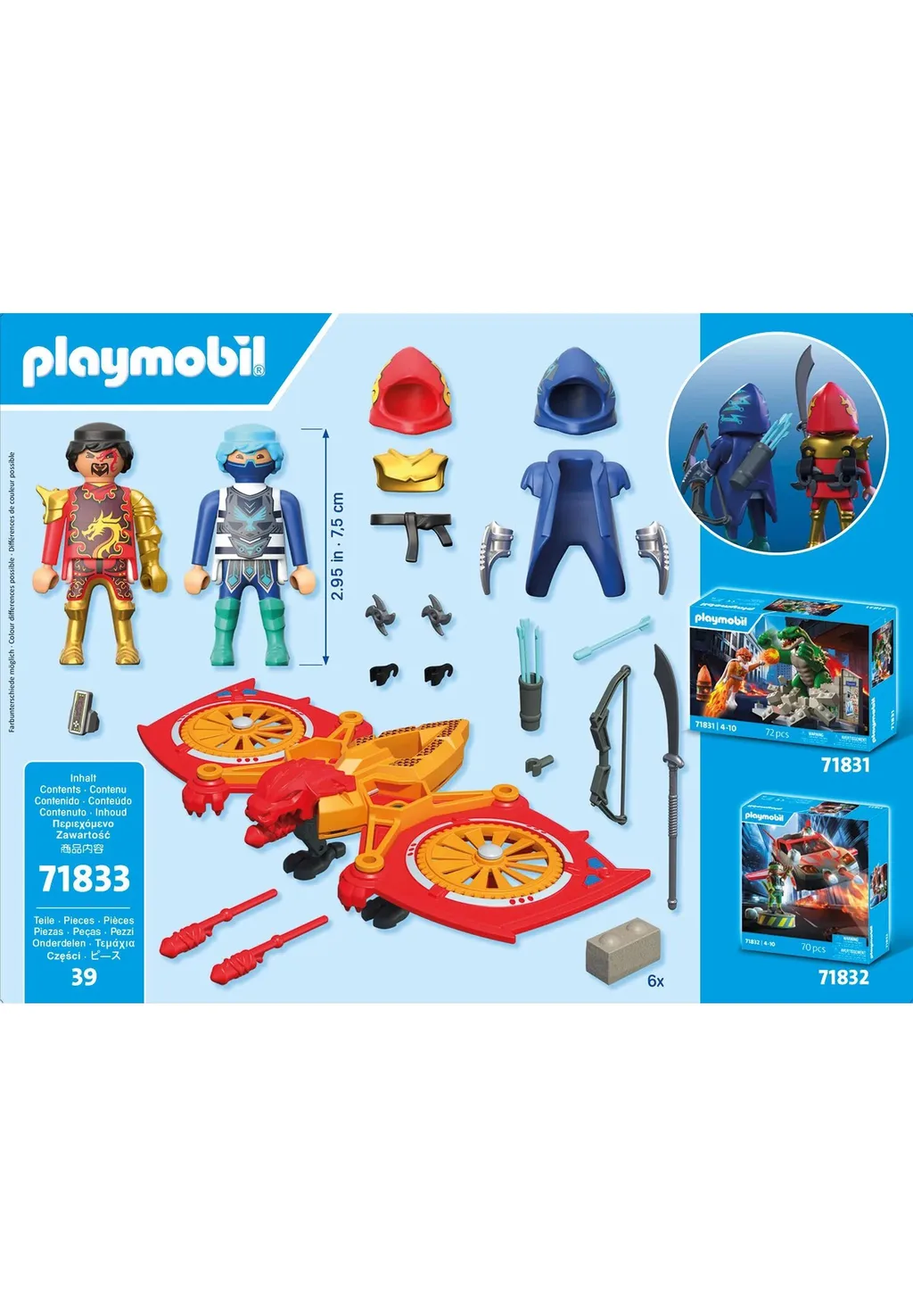 PLAYMOBIL 71833 Helden-Drohne gegen bösen Ninja