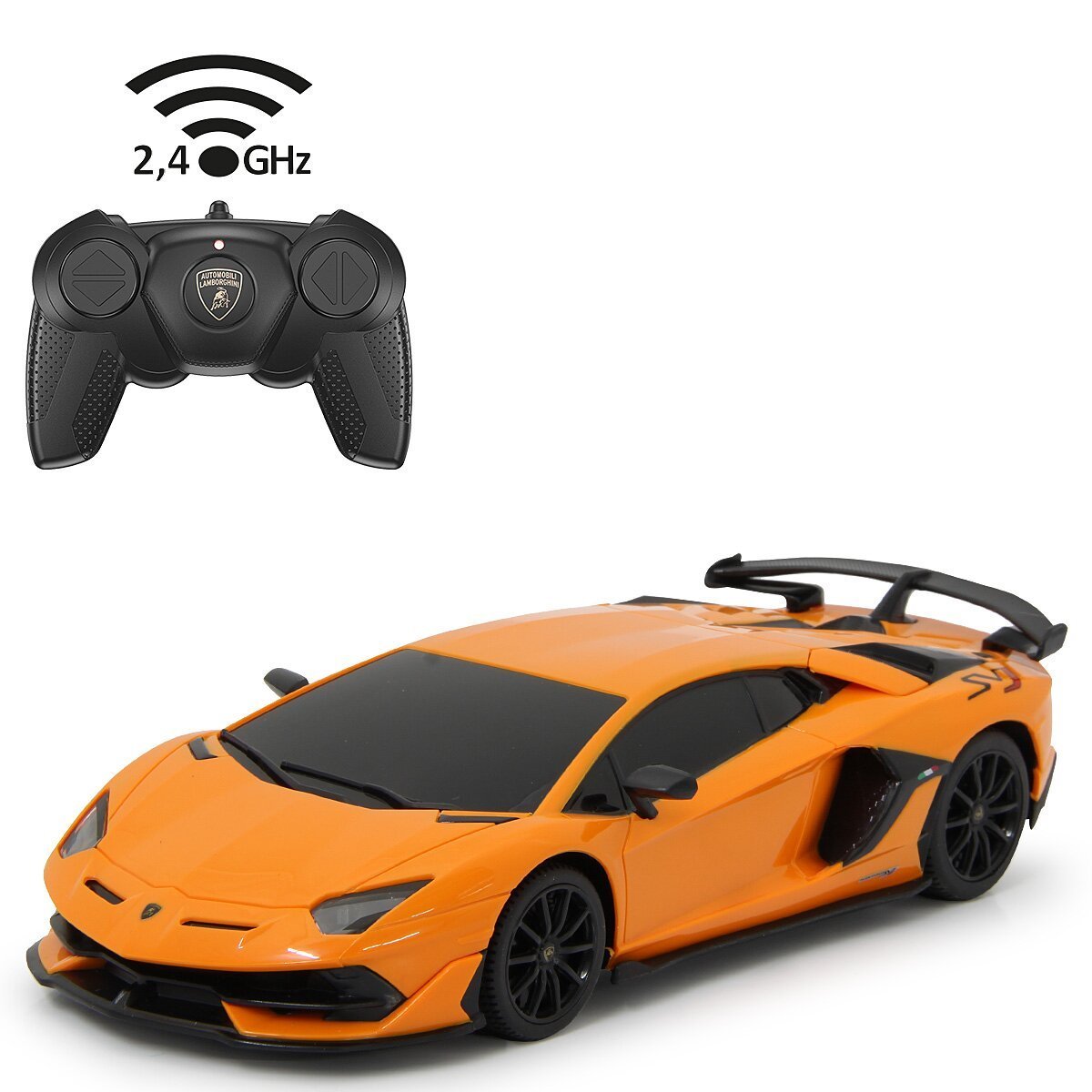 JAMARA Lamborghini Aventador SVJ 1:24 orange 2,4GHz ab 6 Jahren JAMARA Lamborghini Aventador SVJ 1:24 orange 2,4GHz ab 6 Jahren