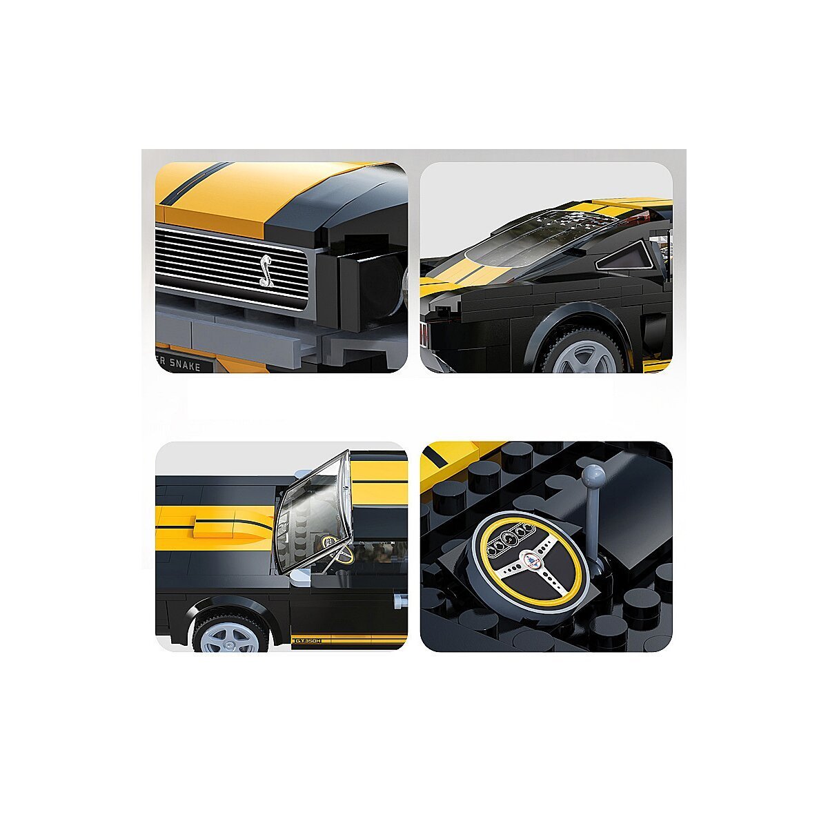 JAMARA CaDA Shelby GT350 H 1:20 schwarz 2,4GHz Bricks ab 6 Jahren JAMARA CaDA Shelby GT350 H 1:20 schwarz 2,4GHz Bricks ab 6 Jahren
