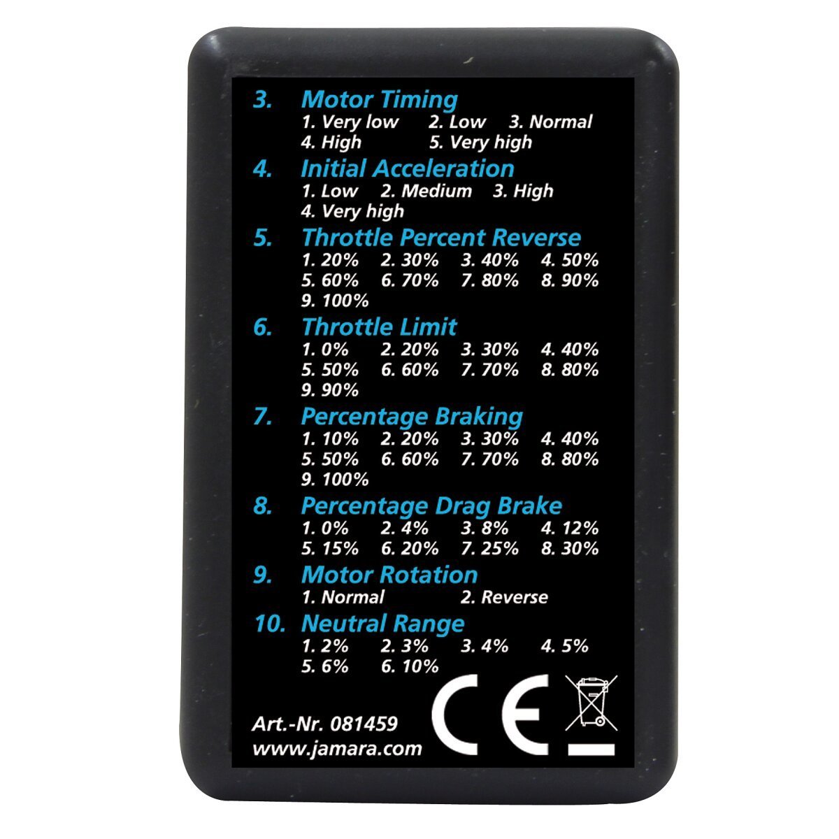 JAMARA Programmierkarte CRB60/80S nur für 081458