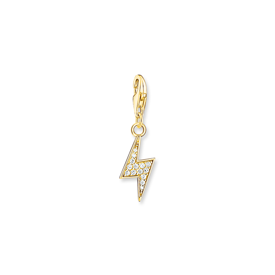 Thomas, Sabo, Anhänger, Charm-Club, Blitz, Gold, Zubehor, Ohrring, Schmuck