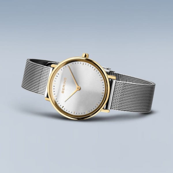 Bering 15729-010 Damenuhr, Milanaise, Silber/Gold Bering 15729-010 Damenuhr, Milanaise, Silber/Gold
