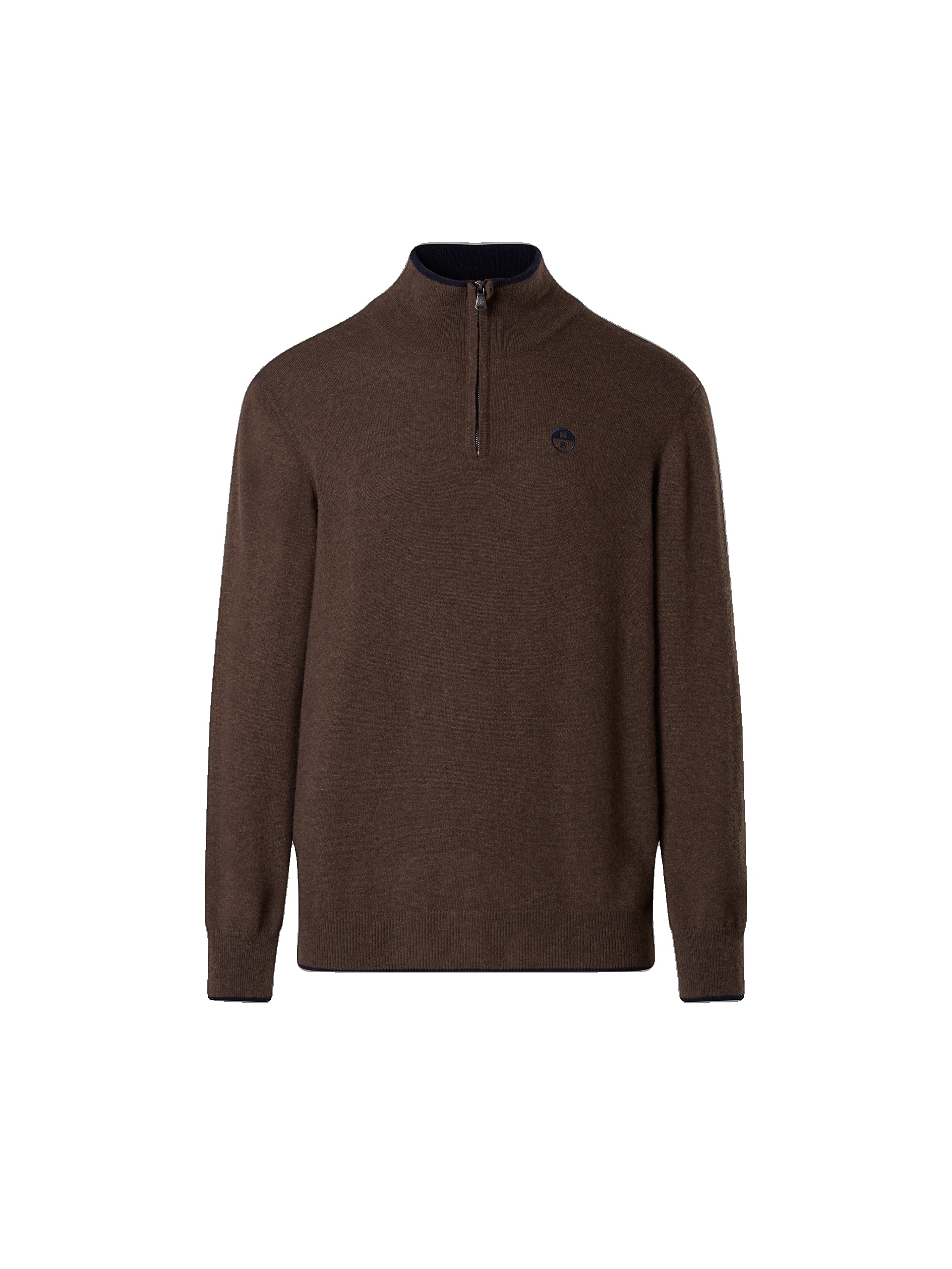 North Sails 699490/0146 PULLOVER, HALF ZIP, BRAUN