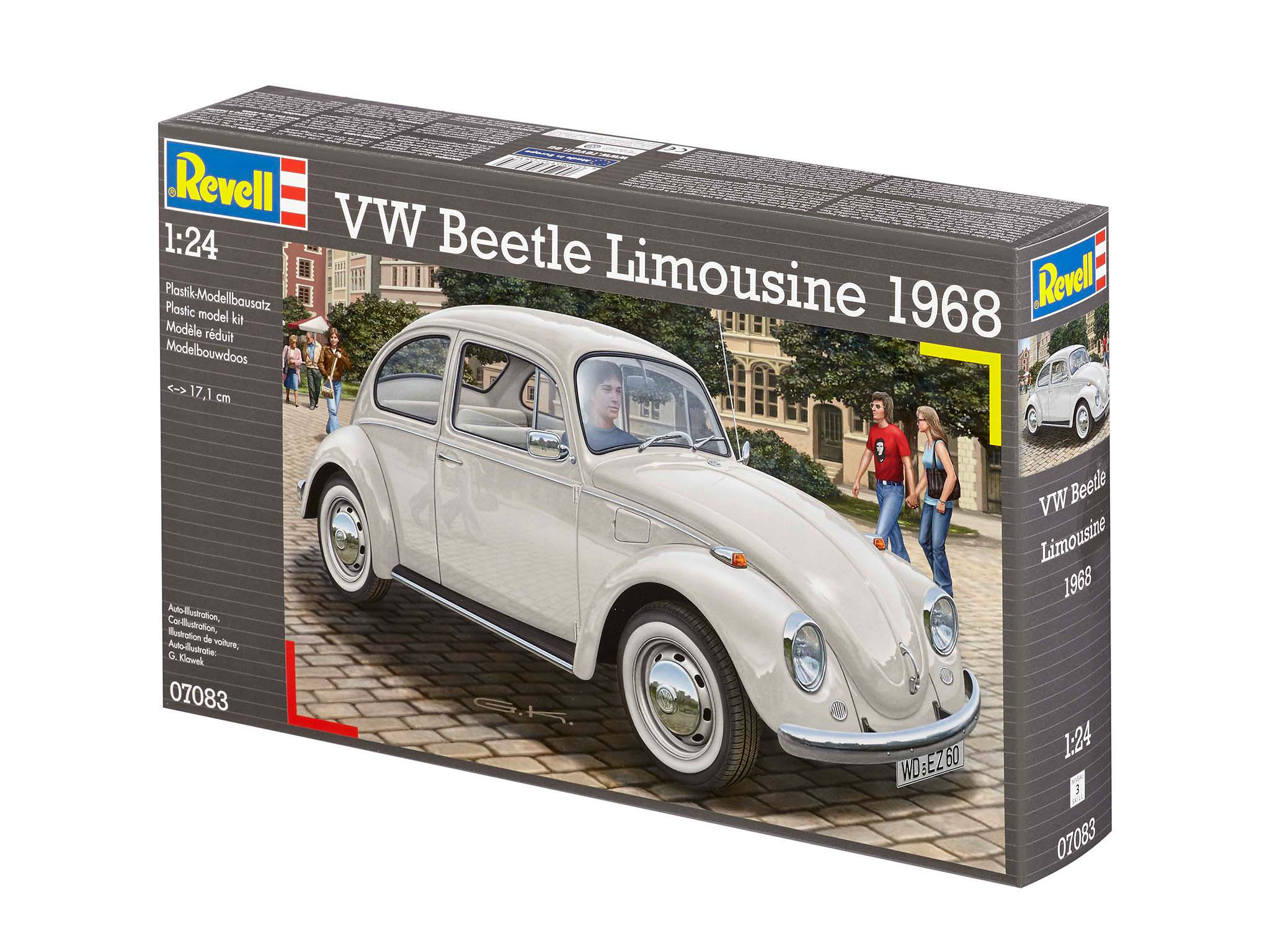 Revell 07083 VW Beetle Limousine 1968 Modellbausatz Auto, Coupé, Limousine, Rad, Person