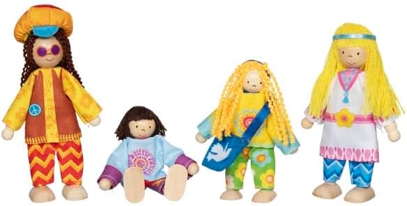 GOKI, 51442, Biegepuppen, Familie, Love, Harmony12-teiliges, Spielset GOKI 51442 Biegepuppen Familie Love Harmony12-teiliges Spielset