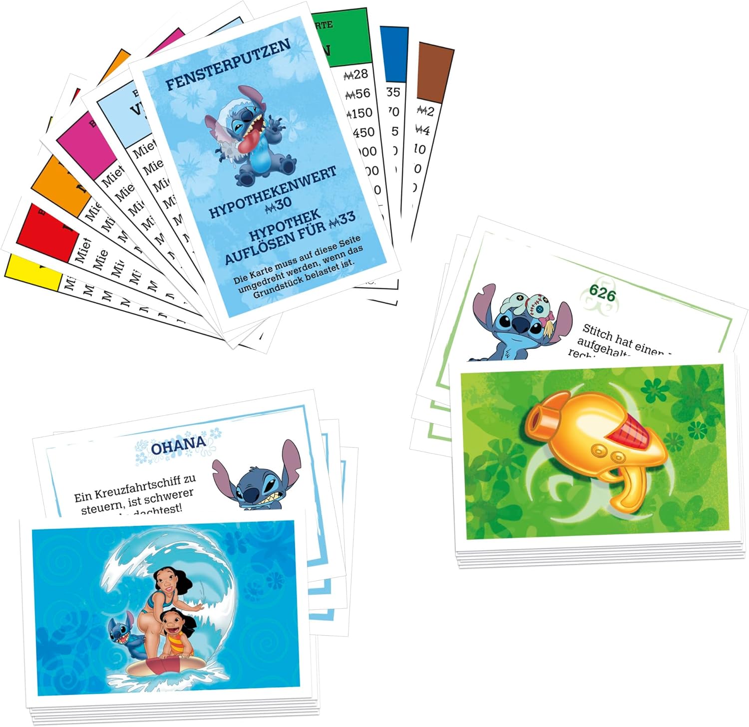 Monopoly Disney Stitch Edition Brettspiel (Deutsch) Monopoly Disney Stitch Edition Brettspiel in deutscher Sprache mit Spielfiguren und thematischem Spielplan