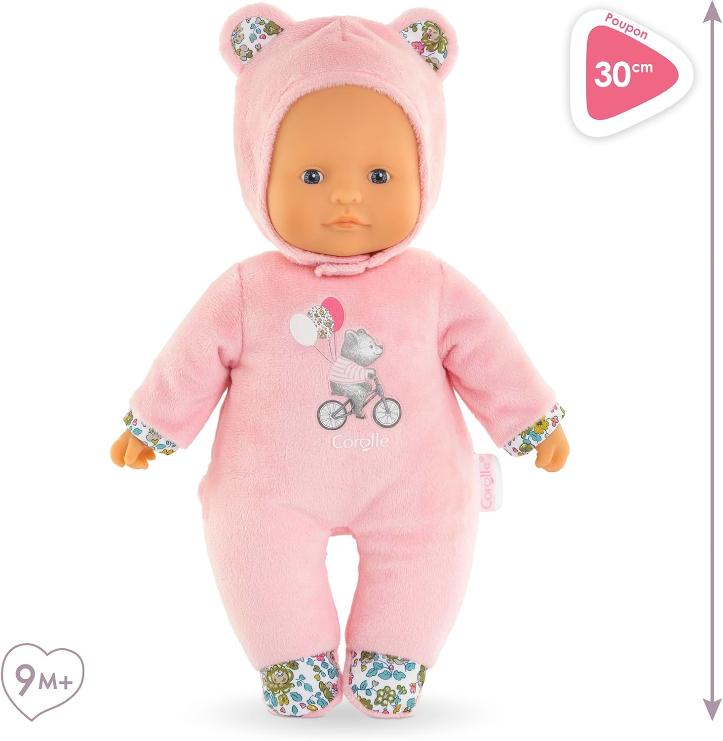 Corolle - MDC Sweetheart Rosa Bär. Weichkörperpuppe mit Vanilleduft 9000100700 Puppe, Spielzeug, Baby, Person