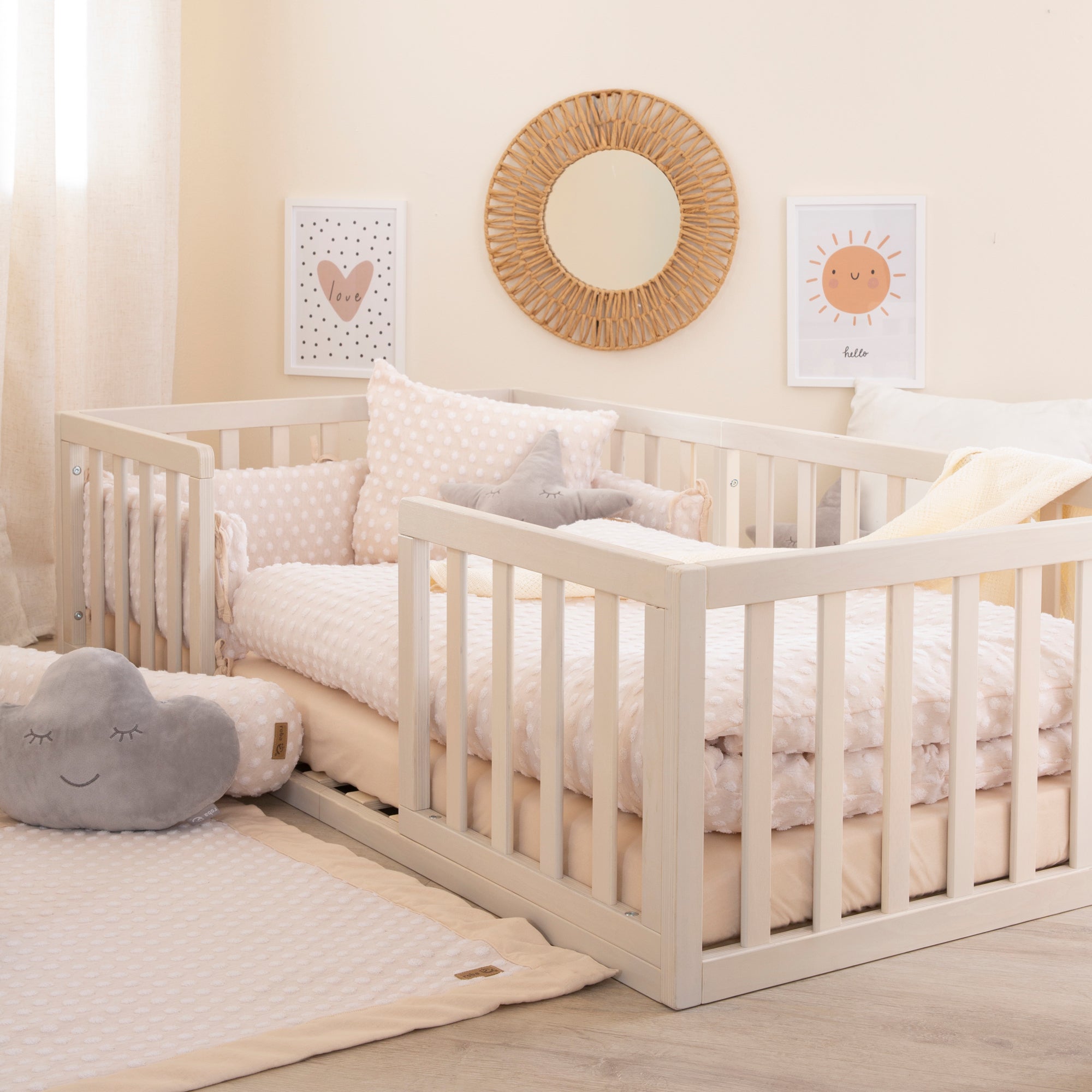 Roba 203200NG1 Montessori-Bodenbett natur-grau – Komplettbettsets & Einzelbetten - Bild 5 Roba 203200NG1 Montessori-Bodenbett natur-grau – Komplettbettsets & Einzelbetten - Produktbild 5