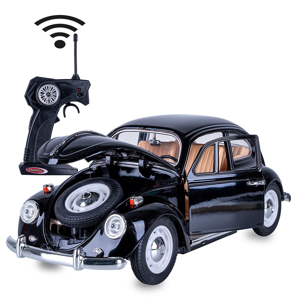 JAMARA VW Käfer RC Diecast 1:18 schwarz 27MHz ab 6 Jahren