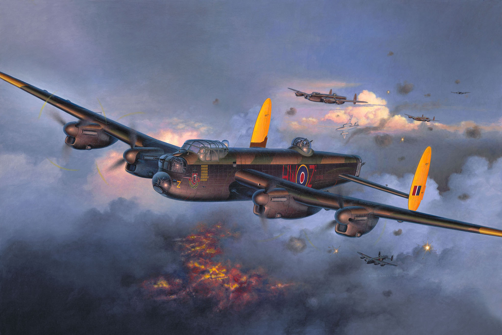 Revell 04300 Lancaster Mk.I/III Modellbausatz Flugzeug, Bomber, Fahrzeug, Kampfflugzeug