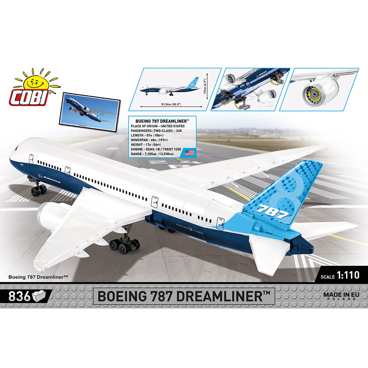 COBI 26603 - BOEING 787 Dreamliner 1:110 - Bild 4 COBI 26603 - BOEING 787 Dreamliner 1:110 - Bild 4