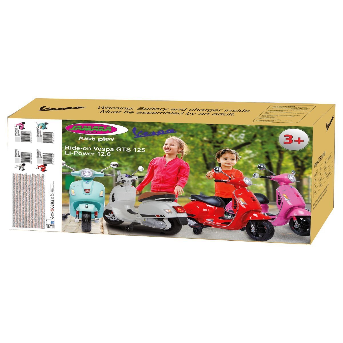 JAMARA Ride-on Vespa GTS 125 mintgrün Li-Power 12.6 ab 3 Jahren