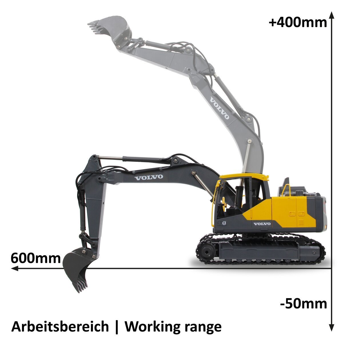 JAMARA Bagger Volvo EC160E 1:16 2,4GHz ab 6 Jahren