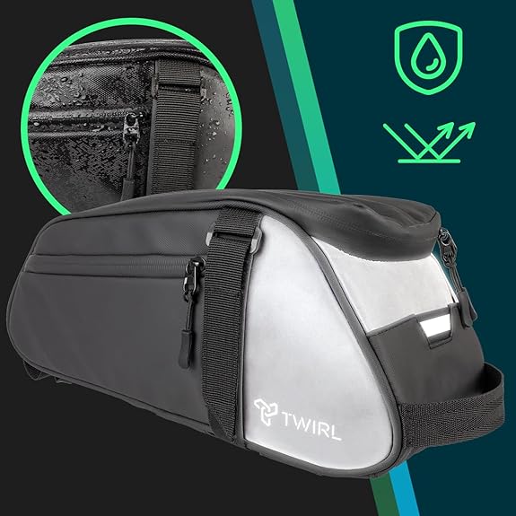 TWIRL 123202 – Gepäckträgertasche CARRY ED 6 L Schwarz/Grau TWIRL 123202 – Gepäckträgertasche CARRY ED 6 L Schwarz/Grau