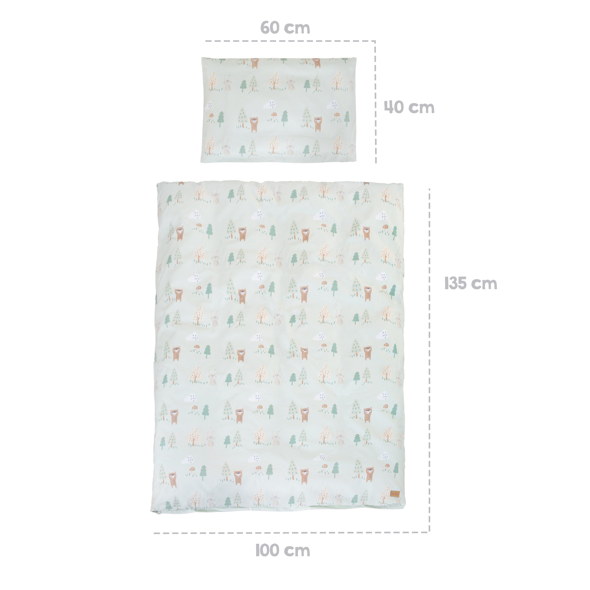 Roba 1491V283 Bettwäsche 2-tlg Woodland Buddies grün – Bettwäschen - Produktbild 8