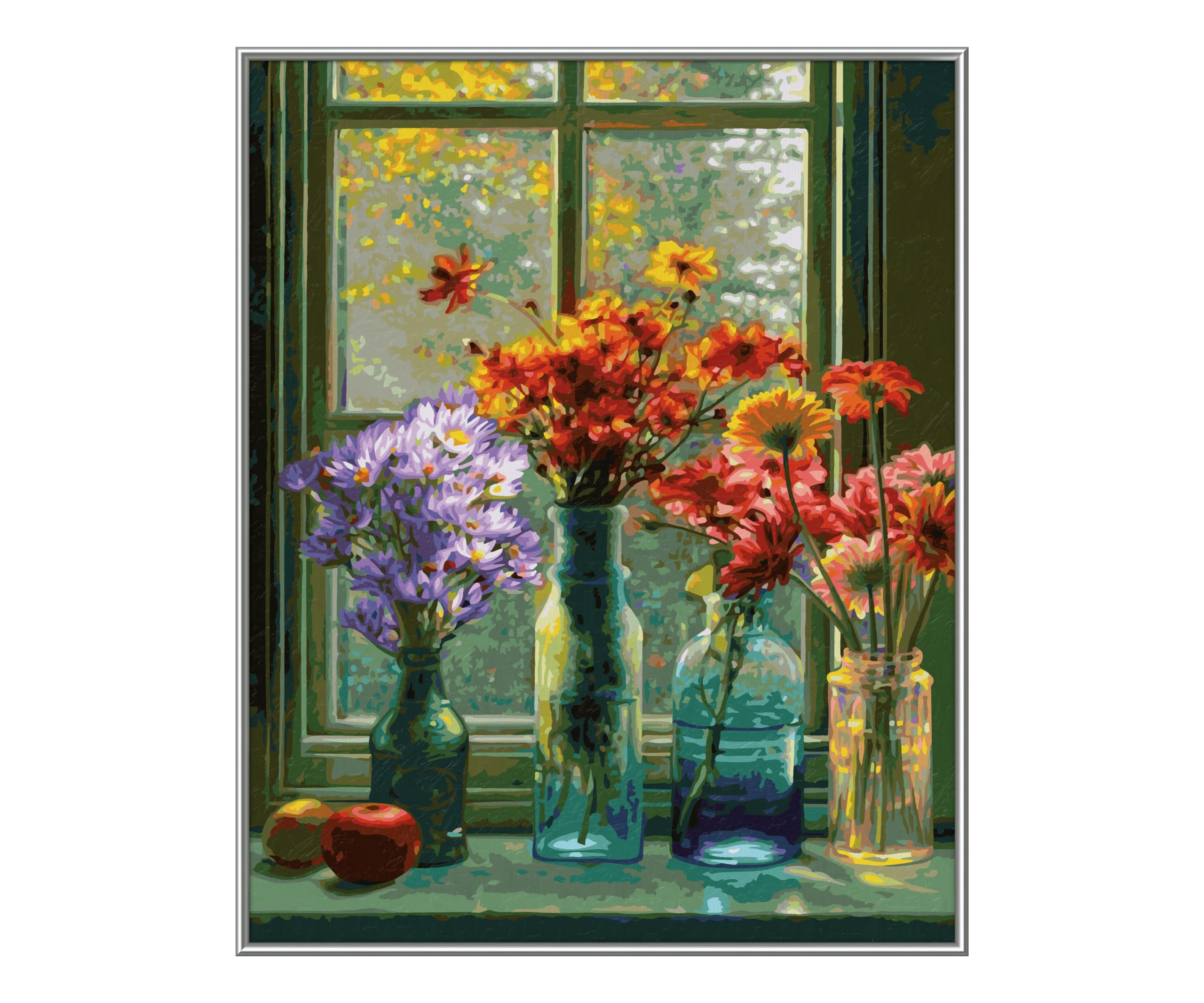 Schipper Mnz - Blumenliebe - Romantisches Blumenmotiv Zum Selbstgestalten 609130905 Blumen-Arrangement, Kunst, Malerei, Blumenstrauß, Glas
