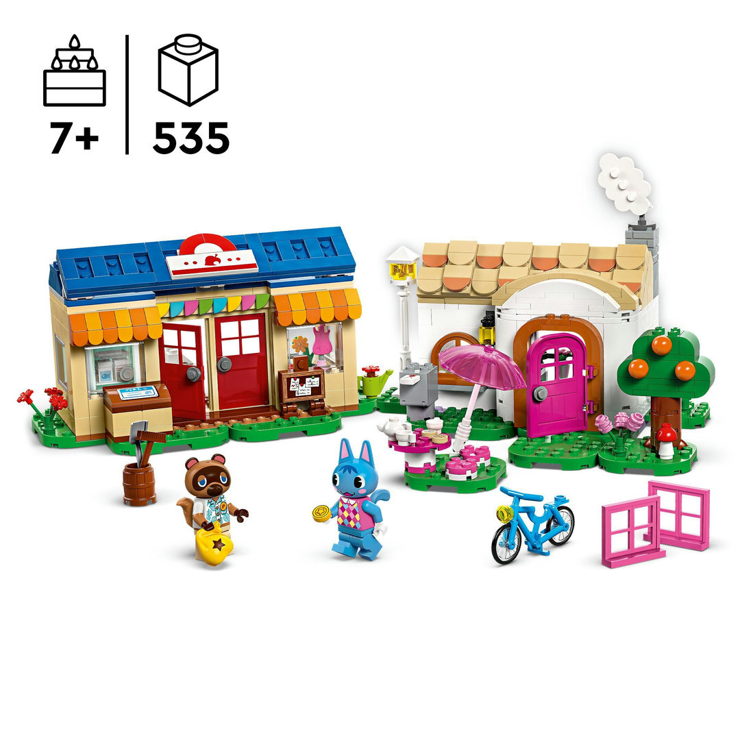 LEGO® Animal Crossing™ Nooks Laden und Sophies Haus Spielzeug mit Figuren 77050 Spielzeug, Maschine, Rad