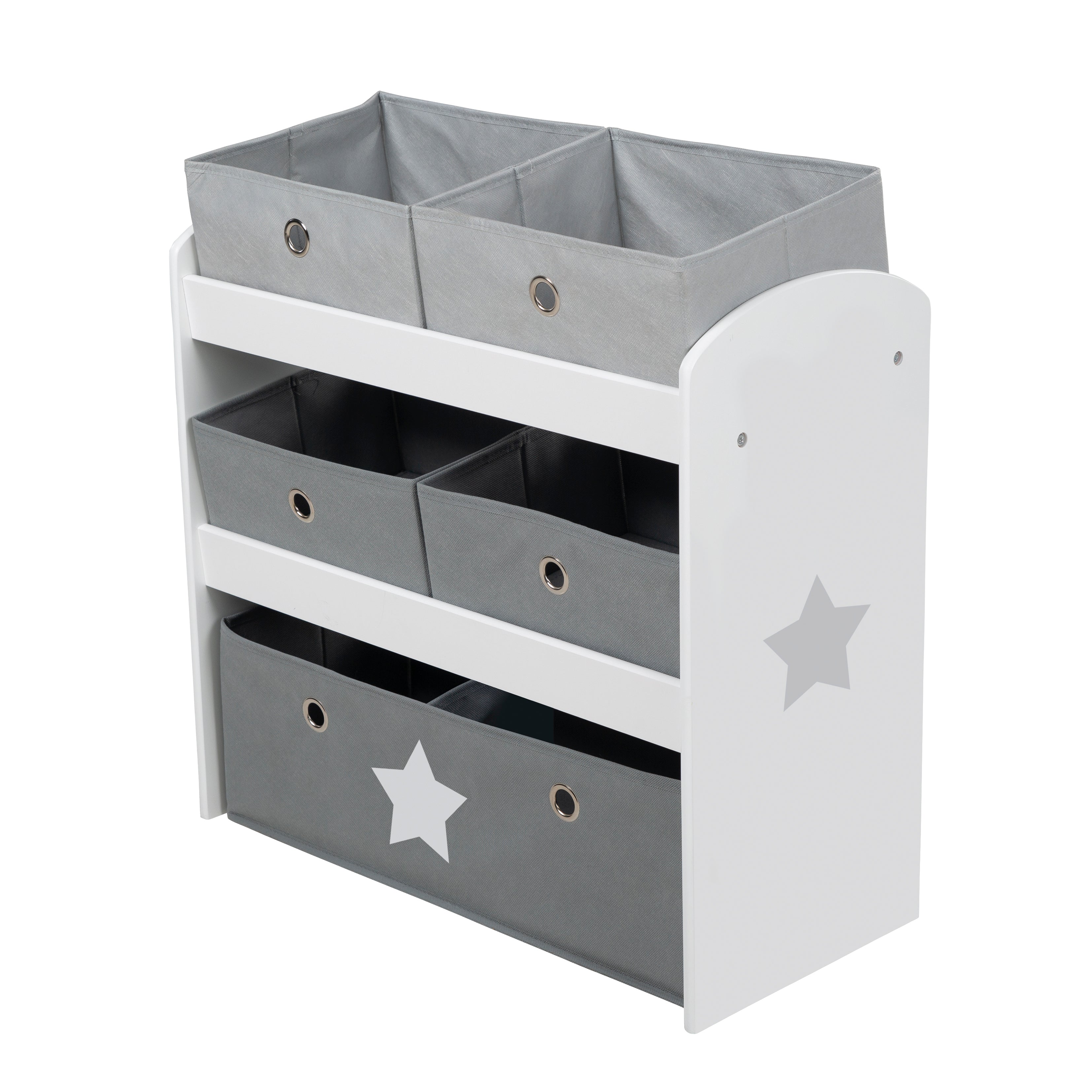 Roba 450159D221 Spielregal Stars grau – Spielmöbel - Bild 1 Roba 450159D221 Spielregal Stars grau – Spielmöbel - grau - Spielmöbel - Produktbild 1