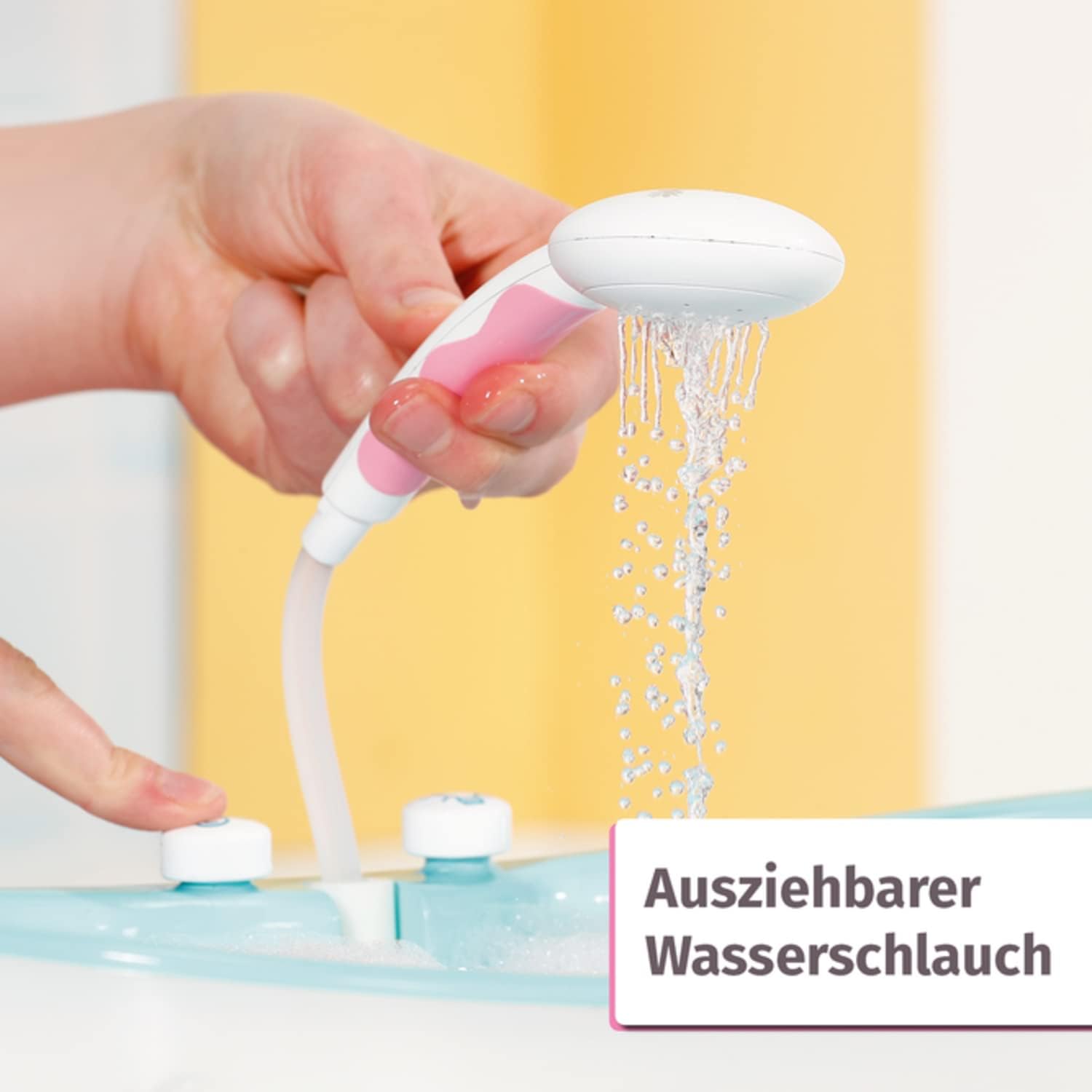 BABY born® Badewanne mit Farbwechsel, Sound- & Duschfunktion für Puppen