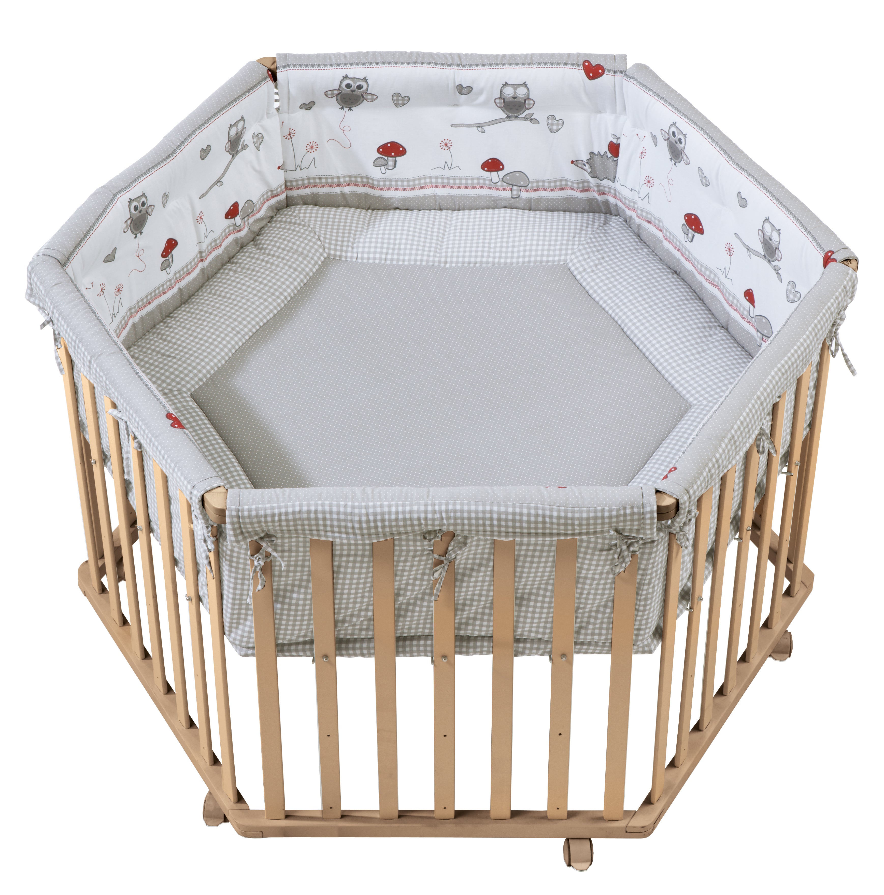 Roba 0232NAV148 Laufgitter 6-eckig Adam & Eule Bio Buche natur - Bild 1 Roba 0232NAV148 Laufgitter 6-eckig Adam & Eule Bio Buche natur - Bio Buche natur - Laufgitter - Produktbild 1