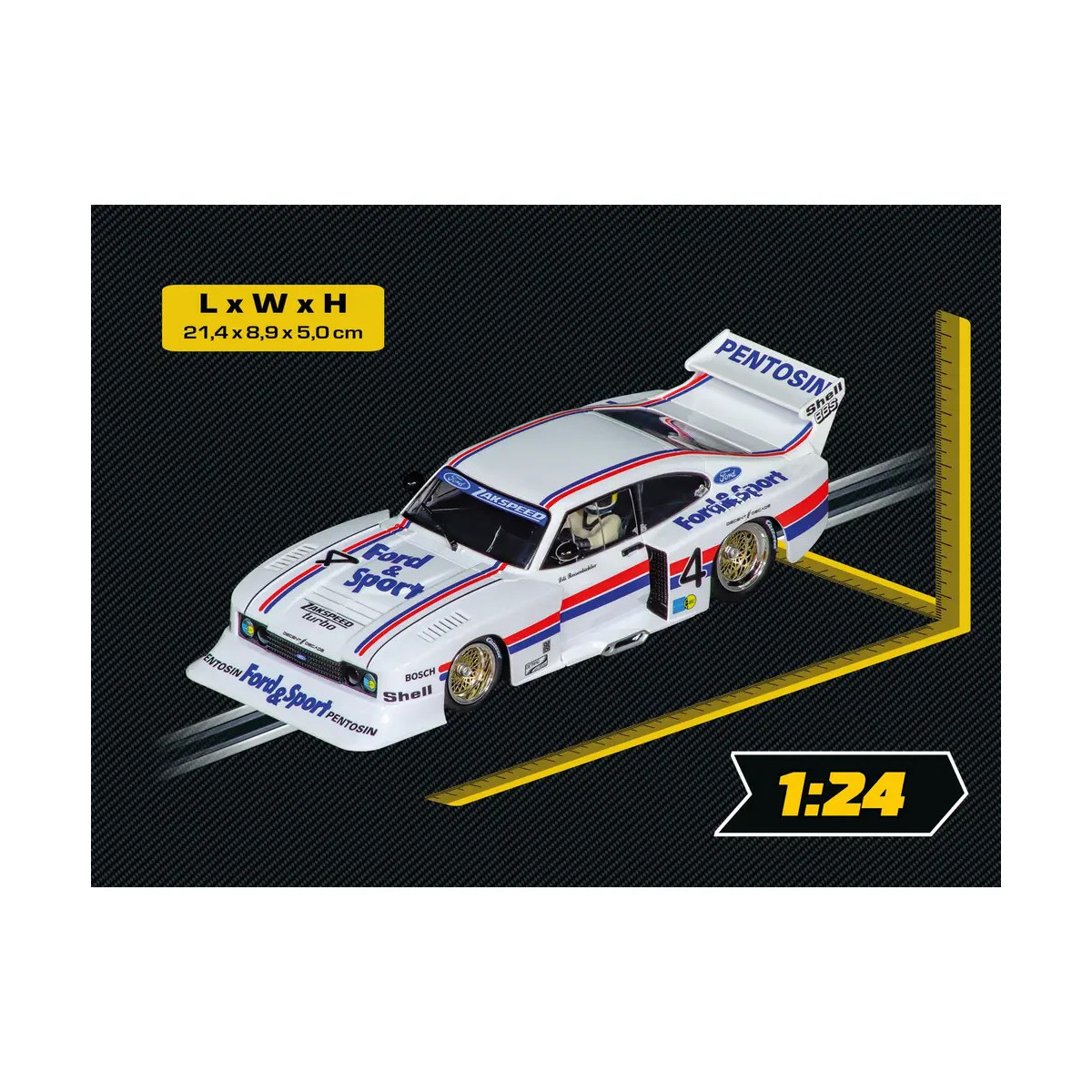 Carrera Ford Capri Zakspeed Turbo "Lili Reisen" - Slotcar im Maßstab 1:24 20023996 Auto, Transport, Fahrzeug, Sportwagen