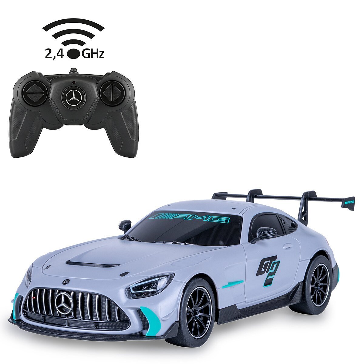 JAMARA Mercedes-AMG GT2 1:24 grau 2,4GHz ab 6 Jahren