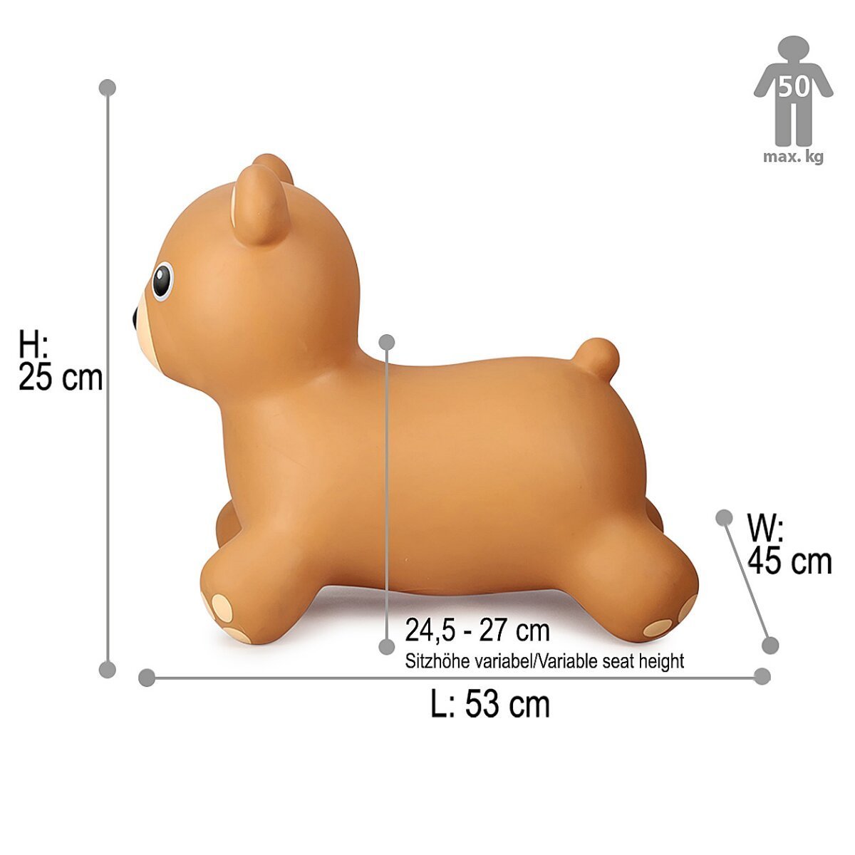 JAMARA Hüpftier Bär HoppyDoo mit Pumpe ab 12 Monaten JAMARA Hüpftier Bär HoppyDoo mit Pumpe ab 12 Monaten