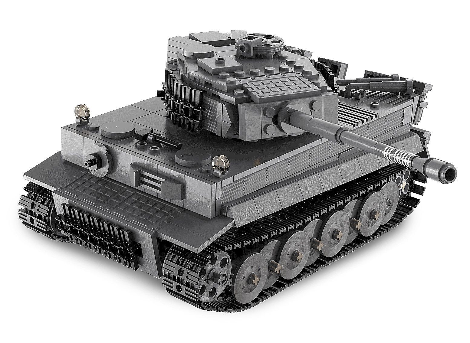 CaDA Panzer Tiger 1:35 grau 2,4GHz Bricks - Jamara e.K. - JAMARA 402894 Produktfoto - Jamara e.K. - CaDA Panzer Tiger 1:35 grau 2,4GHz Bricks - Modell JAMARA 402894
