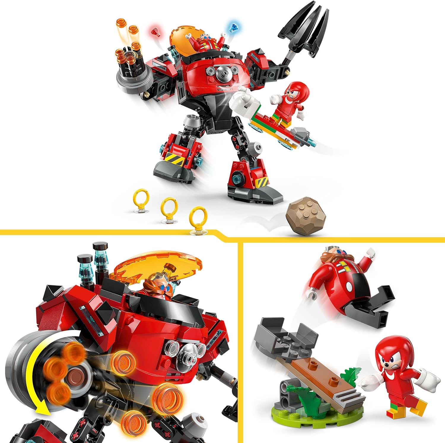 LEGO® Sonic the Hedgehog 77005 Knuckles vs. Dr. Eggmans Egg Crusher Mech
